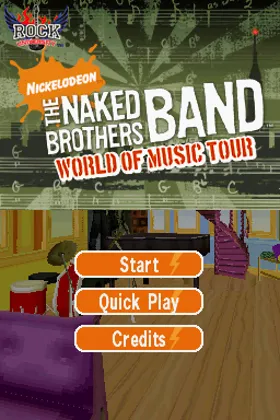 Naked Brothers Band, The - The Video Game (USA) screen shot title